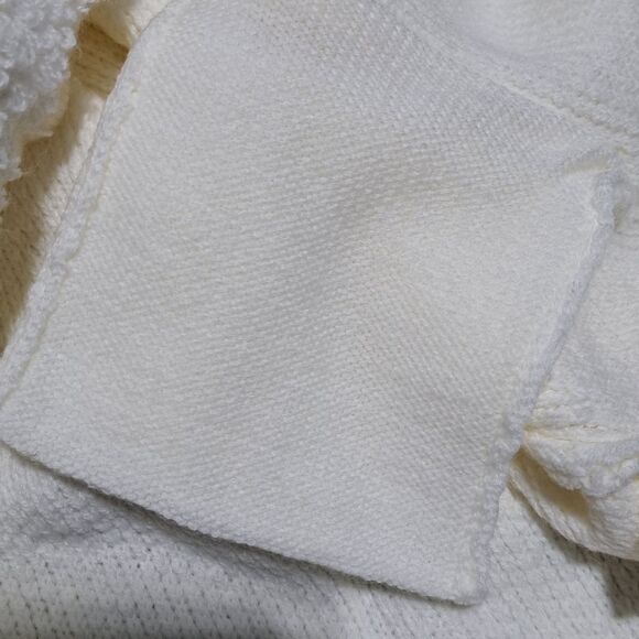 Teeberry & Weave Golly Sherpa Fur Quarter Zip Pullover Off White XXL NWT - Picture 8 of 15